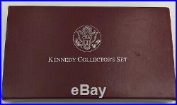 1998 Kennedy Collector's Silver Dollar Half Dollar Coin Set with COA & Box