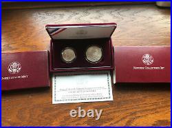 1998 Kennedy Collector's set RFK silver dollar and Matte Finish JFK half dollar