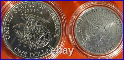 1998 Kennedy Uncirculated Collector 2 Coin Set Matte Finish Half + Silver Dollar
