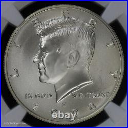 1998 S 50c Prooflike Kennedy Silver Half Dollar NGC SP 69