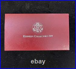 1998 S Kennedy Collectors Set, Silver $1 And Half Dollar Matte Finish