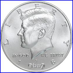 1998 S Kennedy Half Dollar 90% Silver Matte Finish