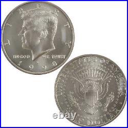 1998 S Kennedy Half Dollar BU Uncirculated 90% Silver 50c SKUCPC1870
