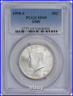 1998-S Kennedy Half SMS SP69 PCGS Special Mint State 69