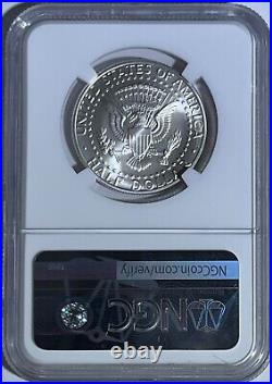 1998 S Ngc Sp69 Silver Matte Proof Like Kennedy Half Dollar 50c Signature Label