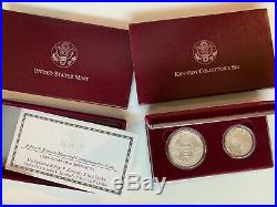 1998 Silver Kennedy Collector's Set 2pc RFK $1 / JFK Half Commemorative