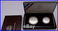 1998 U. S. Mint Kennedy Collector's Set Silver UNC Dollar & Matte Half Dollar