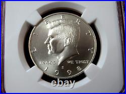 1998-s 50c Kennedy 90% Silver Matte Ngc Sp69 Half Dollar Item #004