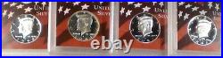 1999 2000 2008 Silver Proof Kennedy Half Dollars
