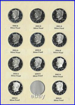 1999-2000-2009 Silver Proof Kennedy Half Dollar Cameo Collection -11 Pc Set
