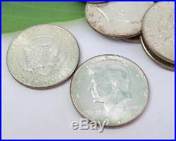 1 Roll 1964 Kennedy Half Dollars, Lot of 20, 90% Silver, $10 Face, Avg Circ
