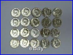 1 Roll Of 20 1970-d 40% Silver Kennedy Half-dollar Coins Uncirculated