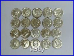 1 Roll Of 20 1970-d 40% Silver Kennedy Half-dollar Coins Uncirculated