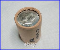 1 Roll of 40% Silver 1969D BU Kennedy Halves 20 BU Coins in a Paper Bank Roll