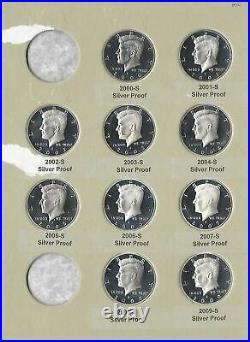2000-2009 S Proof Silver Kennedy Half Dollar DCAM Collection -10 Pc Set