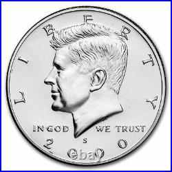 2000-S Silver Kennedy Half Dollar 20-Coin Roll Proof SKU#29806