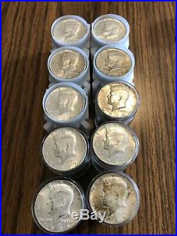200 U. S. Kennedy 40% Silver Half Dollar Coins 1965-1969 JUNK SILVER (10) Rolls