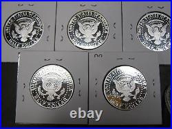 2011 S 2012 S 2013 S 2014 S 2015 S SILVER PROOF KENNEDY HALF (5) Coins