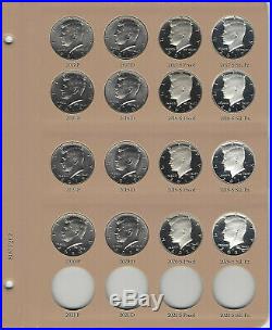 2012-2020 P/D/S/S Kennedy Half Dollar Silver ProofClad BU 36 Pcs- Dansco 8167