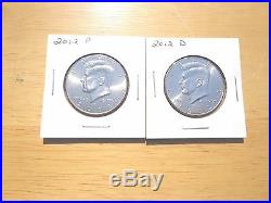 2012 P D S S Silver & Clad Proof Kennedy Half Dollar 4 Coin Lot Set PDSS