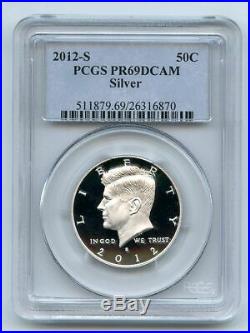 2012 S 50C Silver Kennedy Half Dollar PCGS PR69DCAM