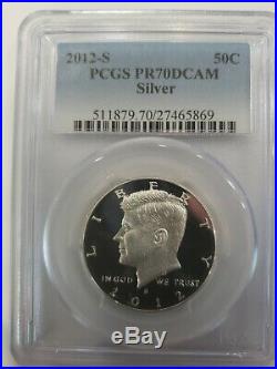 2012 S Kennedy SILVER JFK Half Dollar Silver Blue Label Proof PCGS PR70DCAM 50c