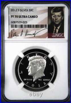 2012-S Kennedy SILVER NGC PF70 ULTRA CAMEO PROOF Half Dollar Kennedy Signature