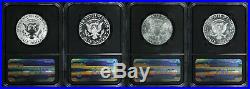 2014 50th Ann. Kennedy Half Dollar 4-Coin Set NGC SP/PF-70 Black Retro -181194