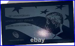 2014 50th Anniversary Kennedy Half Dollar Silver 4 Coin Collection WithOGP & COA