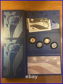 2014 50th Anniversary Kennedy Half Dollar Silver 4 Coin Set Box & COA