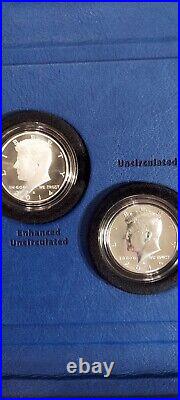 2014 50th Anniversary Kennedy Half Dollar Silver Coin Collection COA & UNC SET