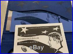 2014 50th Anniversary Kennedy Half Dollar Silver Collection 4 Coin Set