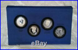 2014 50th Anniversary Kennedy Silver HALF DOLLAR 4-Coin Proof Set BU+PR+Reverse
