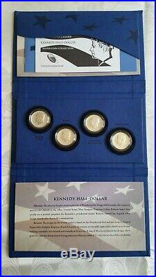 2014 50th Anniversary Kennedy Silver HALF DOLLAR 4-Coin Proof Set BU+PR+Reverse