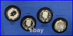 2014 50th Anniversary Kennedy Silver Half Dollar 4 Coin Set Box/coa, Reverse Pr