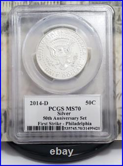 2014-D Silver Kennedy 50th Anniversary PCGS MS70 Top Grade
