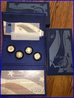2014 JFK Kennedy Half Dollar 50th Anniversary Silver PDSW 4 Coin Set OGP Nice