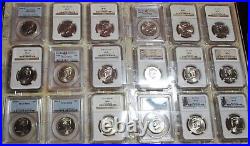 2014 KENNEDY 50th ANNIVERSARY SET HIGH RELIEF +117 MORE TOTAL OF 124 HALF DOLLAR