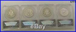2014 Kennedy 50th Anniversary 4 Coin Set Anacs Cert Rp70, Pr70, Sp70, Eu70 #6771