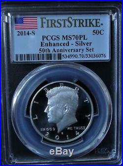 2014 Kennedy 50th Anniversary Half-Dollar 4 Coin Silver Set PCGS MS&PR 70 FS