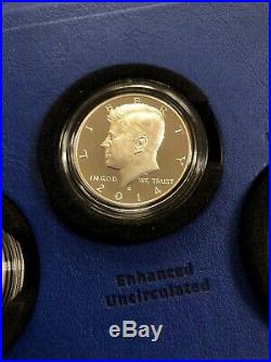 2014 Kennedy 50th Anniversary Silver Half Dollar Coin Set OGP & COA