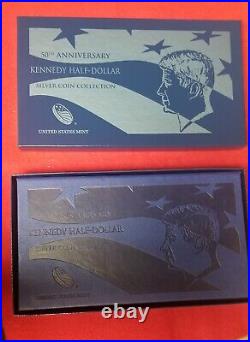 2014 Kennedy Half-Dollar 50th Anniversary Silver Coin Collection. Perfect