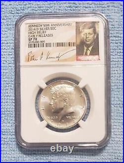 2014 PF 70 Kennedy Silver 50C 4 Coin Set 50 Anniversary GRADED NGC Early Release