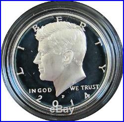 2014 P D S W 50th Anniversary Kennedy Half Dollar Silver 4 Coin Set -bep