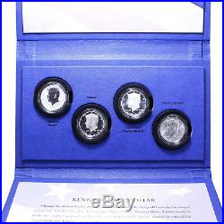 2014 P D S W Kennedy 50th Anniversary 4 Coin Set 90% Silver Half Dollars OGP