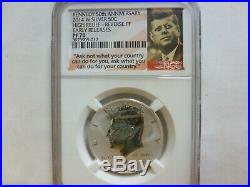 2014 P. D. S. W. Set 50th Anniversary High Relief Kennedy Half Dollar NGC 70