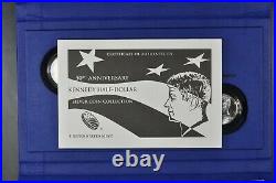 2014 P, D, W, S Kennedy 50th Ann Half-Dollar Silver Coin Collection in Unopened box