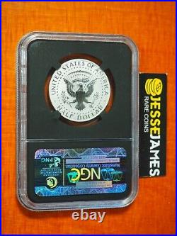 2014 W 50c Reverse Proof Silver Kennedy Half Dollar Ngc Pf70 Black Core