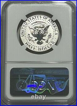 2014 W NGC PF70 SILVER REVERSE PROOF KENNEDY 90 % SIGNATURE 50TH ANNIVERSARY 50c