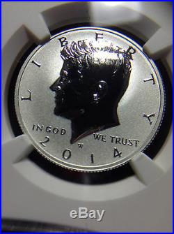 2014 W Silver Reverse Proof Kennedy Half NGC PF70 IN HAND 50th Anniversary K13